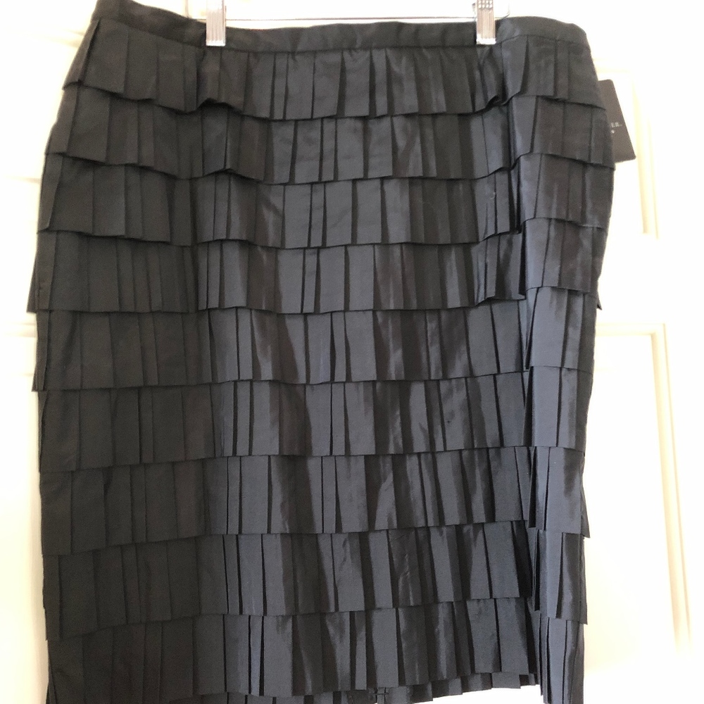 Silk evening skirt